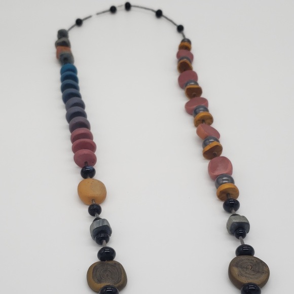 Handmade Polymer Bead Necklace - Picture 6 of 9